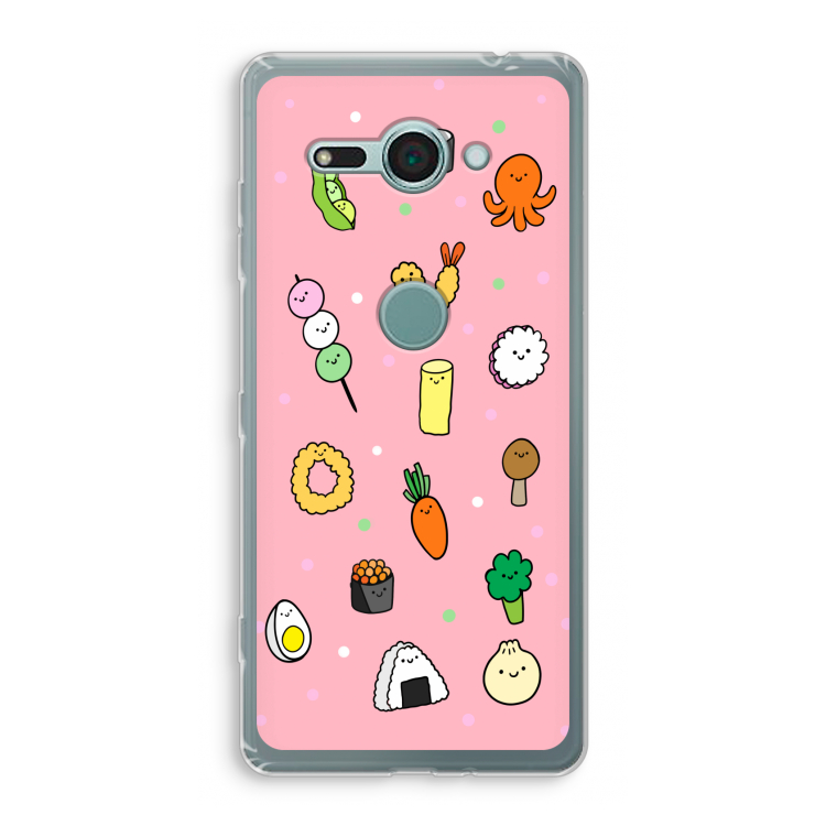 Happy bento friends: Sony Xperia XZ2 Compact Transparant Hoesje