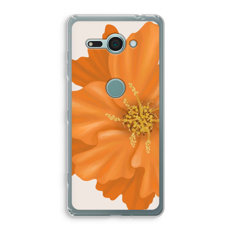 Orange Ellila flower: Sony Xperia XZ2 Compact Transparant Hoesje