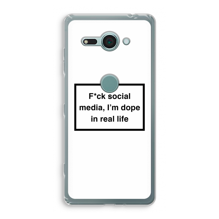 I'm dope: Sony Xperia XZ2 Compact Transparant Hoesje