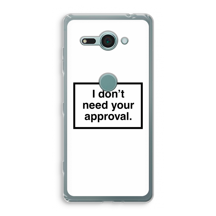 Don't need approval: Sony Xperia XZ2 Compact Transparant Hoesje
