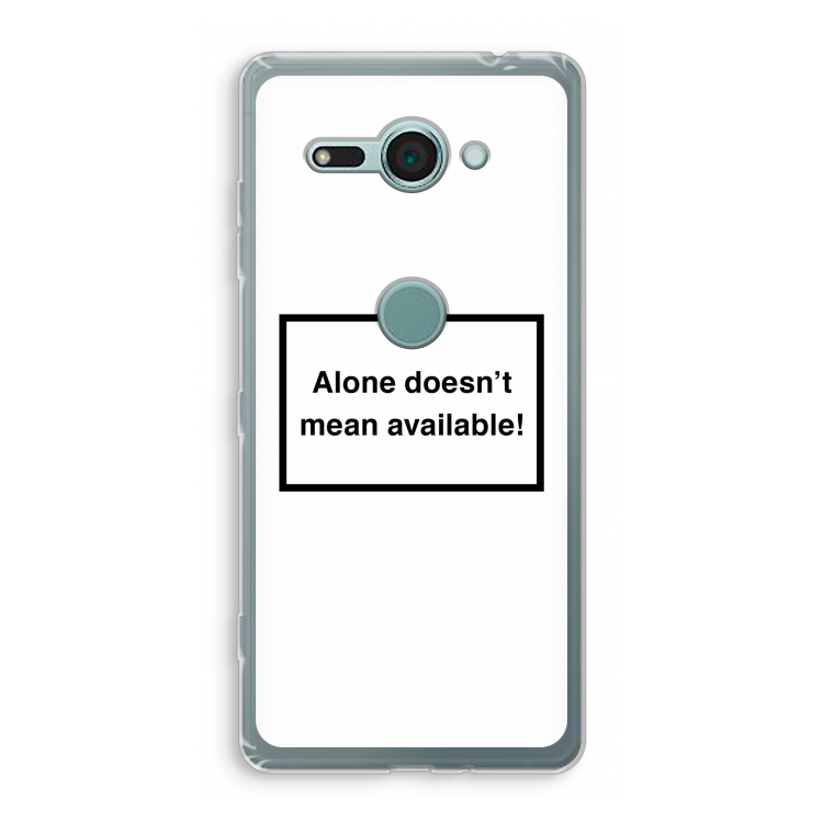 Alone: Sony Xperia XZ2 Compact Transparant Hoesje