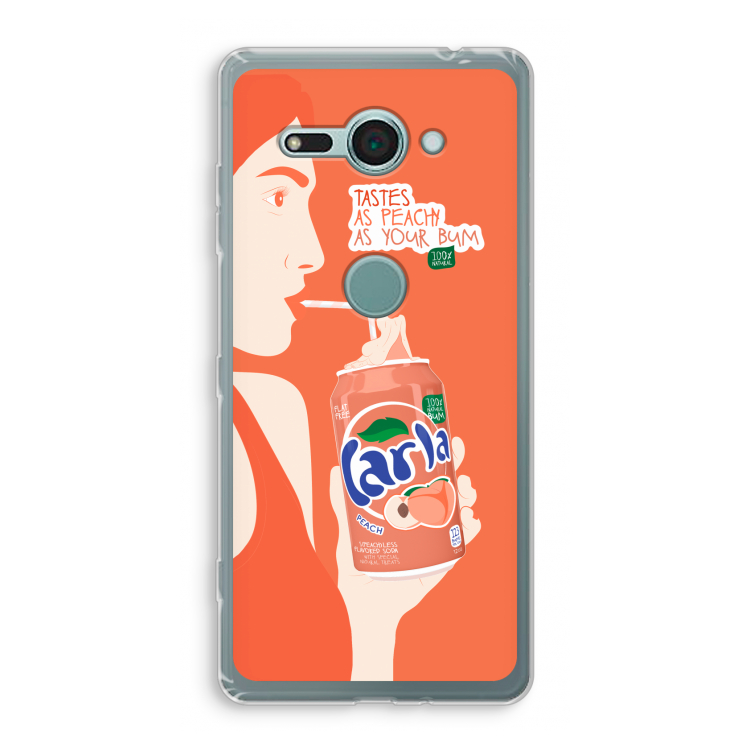 Peach please!: Sony Xperia XZ2 Compact Transparant Hoesje