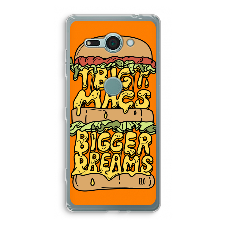 Big Macs Bigger Dreams: Sony Xperia XZ2 Compact Transparant Hoesje