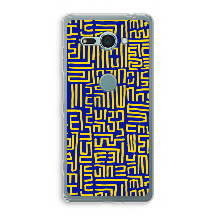 Majorelle Blue Print: Sony Xperia XZ2 Compact Transparant Hoesje