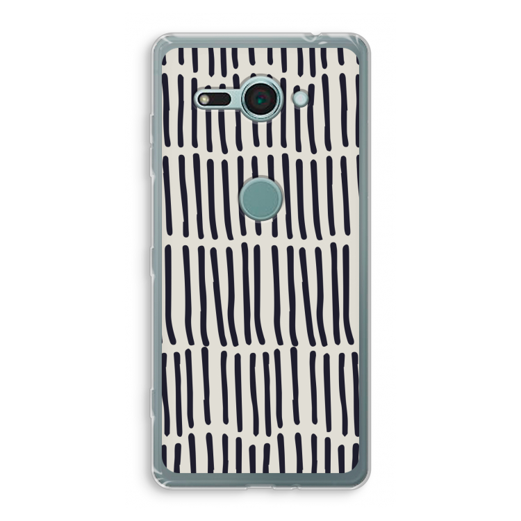 Moroccan stripes: Sony Xperia XZ2 Compact Transparant Hoesje
