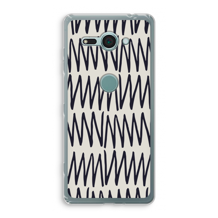 Marrakech Zigzag: Sony Xperia XZ2 Compact Transparant Hoesje