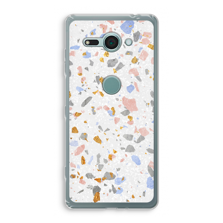 Terrazzo N°8: Sony Xperia XZ2 Compact Transparant Hoesje