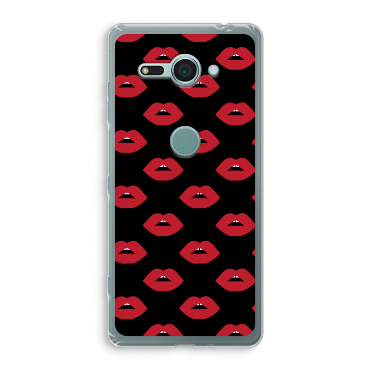 Lips: Sony Xperia XZ2 Compact Transparant Hoesje