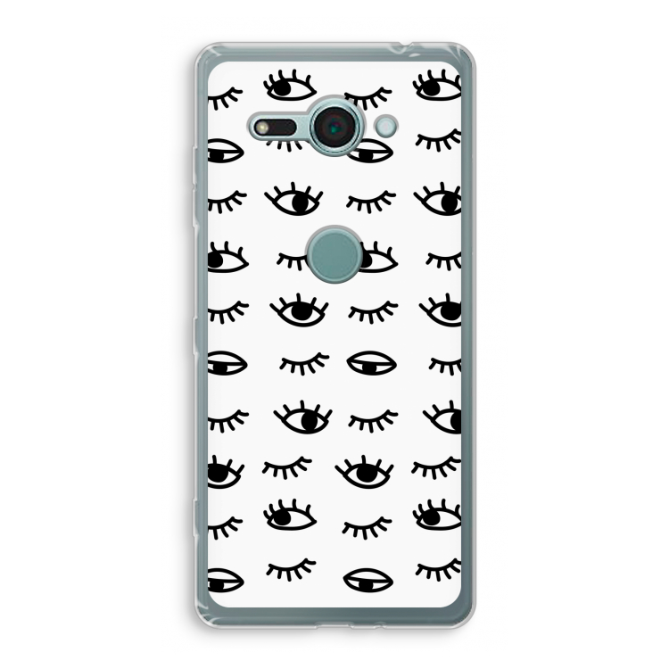Eye pattern #2: Sony Xperia XZ2 Compact Transparant Hoesje