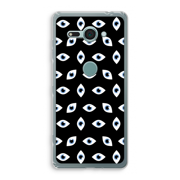 Eyes pattern: Sony Xperia XZ2 Compact Transparant Hoesje