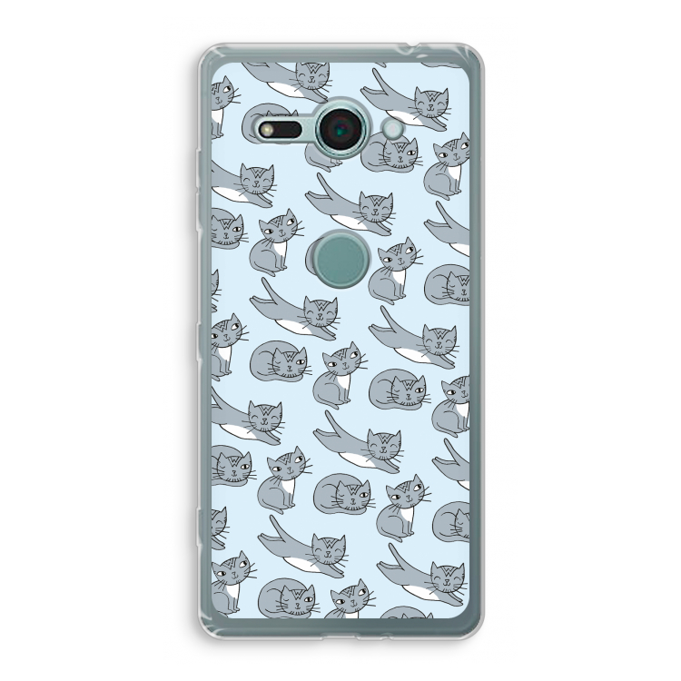Poezen: Sony Xperia XZ2 Compact Transparant Hoesje