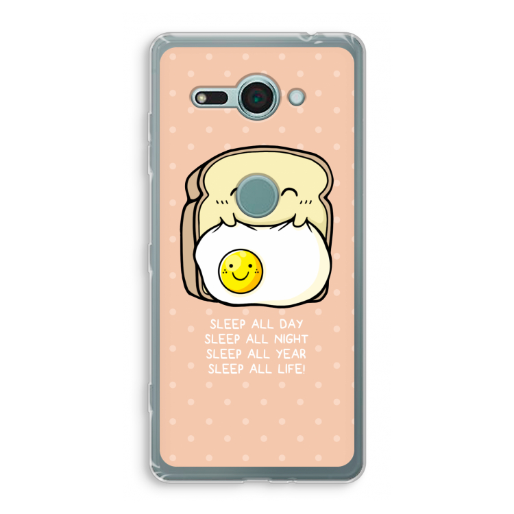 Sleep All Day: Sony Xperia XZ2 Compact Transparant Hoesje