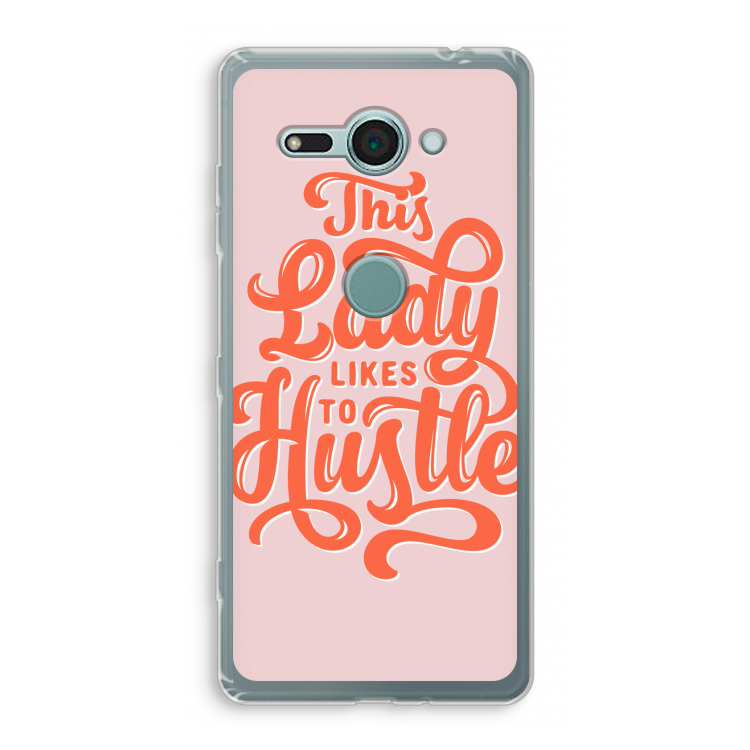 Hustle Lady: Sony Xperia XZ2 Compact Transparant Hoesje