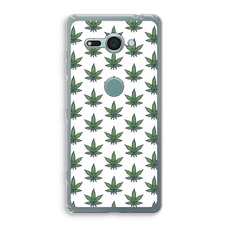 Weed: Sony Xperia XZ2 Compact Transparant Hoesje
