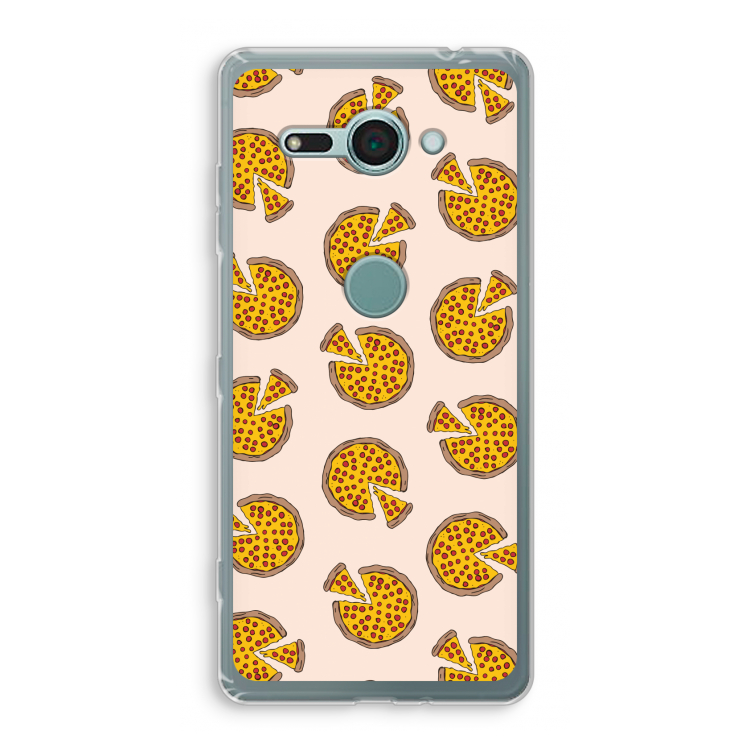 You Had Me At Pizza: Sony Xperia XZ2 Compact Transparant Hoesje