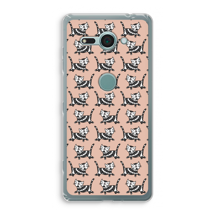 Zwarte poes: Sony Xperia XZ2 Compact Transparant Hoesje