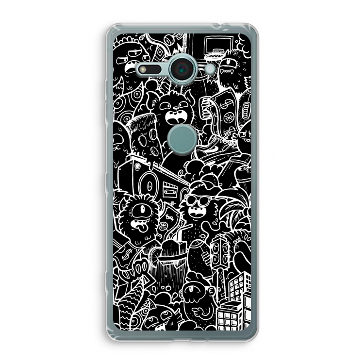 Vexx Black City : Sony Xperia XZ2 Compact Transparant Hoesje
