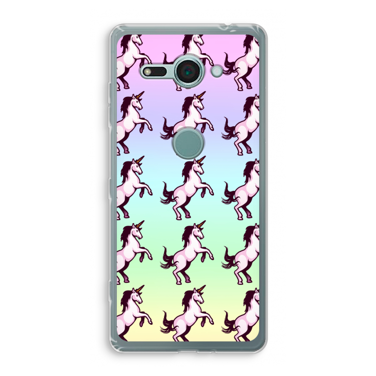 Musketon Unicorn: Sony Xperia XZ2 Compact Transparant Hoesje