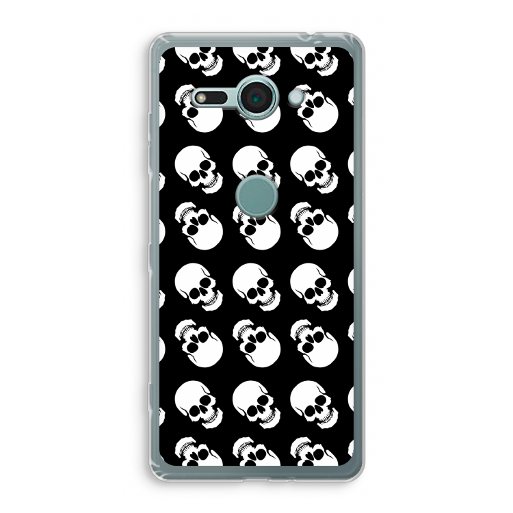 Musketon Skulls: Sony Xperia XZ2 Compact Transparant Hoesje