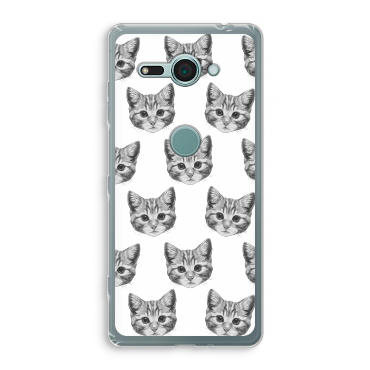 Kitten: Sony Xperia XZ2 Compact Transparant Hoesje