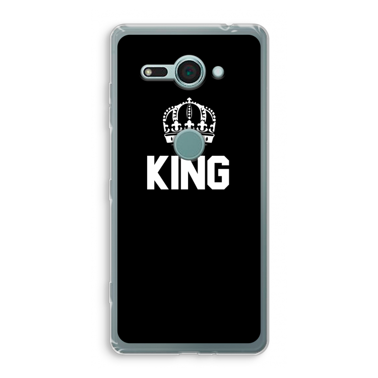King zwart: Sony Xperia XZ2 Compact Transparant Hoesje