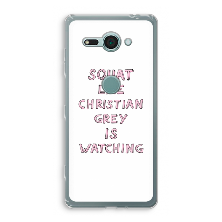 Christian Grey: Sony Xperia XZ2 Compact Transparant Hoesje