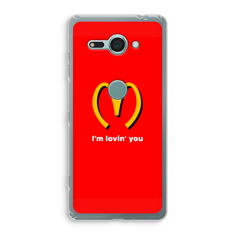 I'm lovin' you: Sony Xperia XZ2 Compact Transparant Hoesje