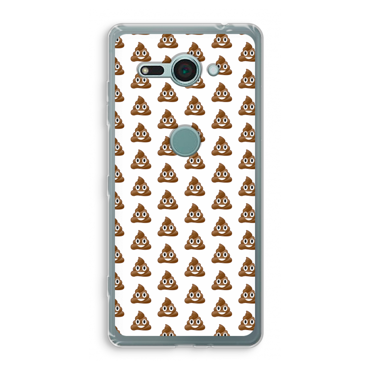 Poop emoji: Sony Xperia XZ2 Compact Transparant Hoesje