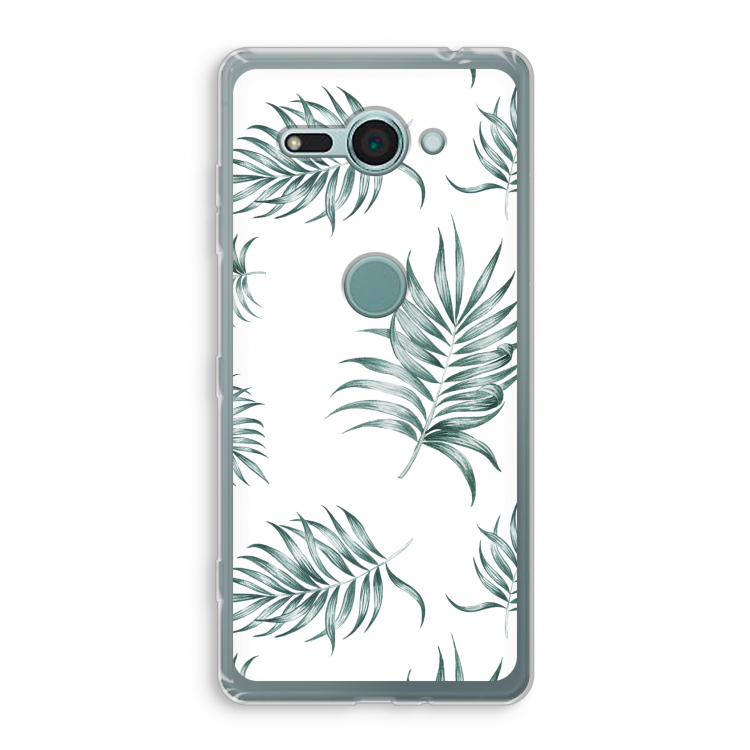 Simple leaves: Sony Xperia XZ2 Compact Transparant Hoesje