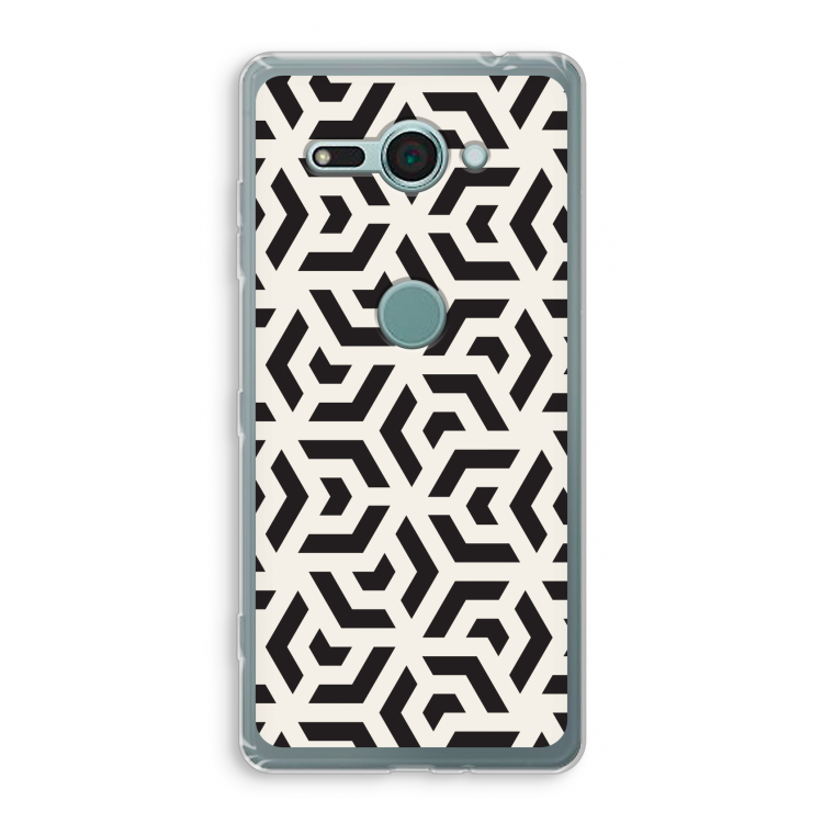 Crazy pattern: Sony Xperia XZ2 Compact Transparant Hoesje