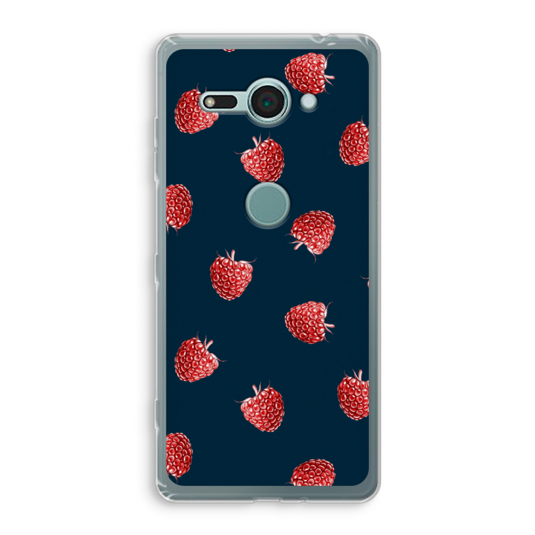 Framboosjes: Sony Xperia XZ2 Compact Transparant Hoesje
