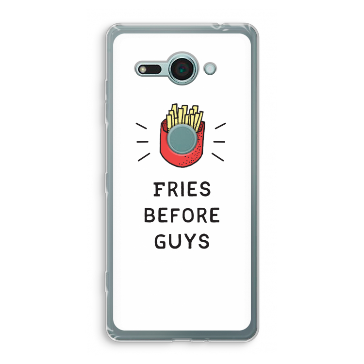 Fries before guys: Sony Xperia XZ2 Compact Transparant Hoesje