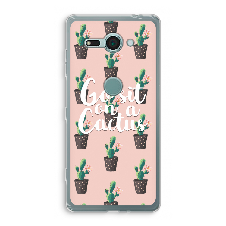 Cactus quote: Sony Xperia XZ2 Compact Transparant Hoesje