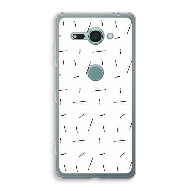 Hipster stripes: Sony Xperia XZ2 Compact Transparant Hoesje