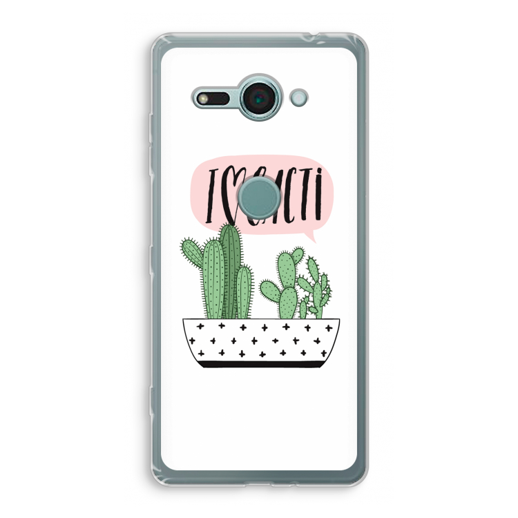 I love cacti: Sony Xperia XZ2 Compact Transparant Hoesje