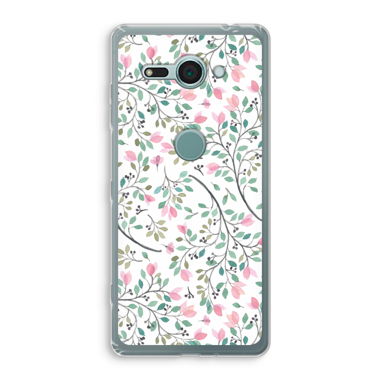 Sierlijke bloemen: Sony Xperia XZ2 Compact Transparant Hoesje