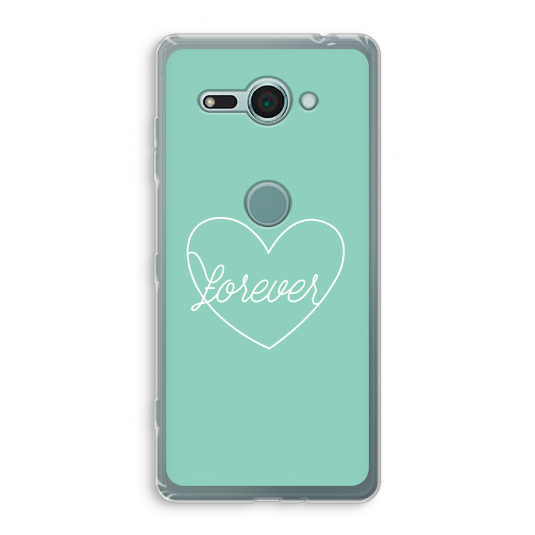 Forever heart pastel: Sony Xperia XZ2 Compact Transparant Hoesje