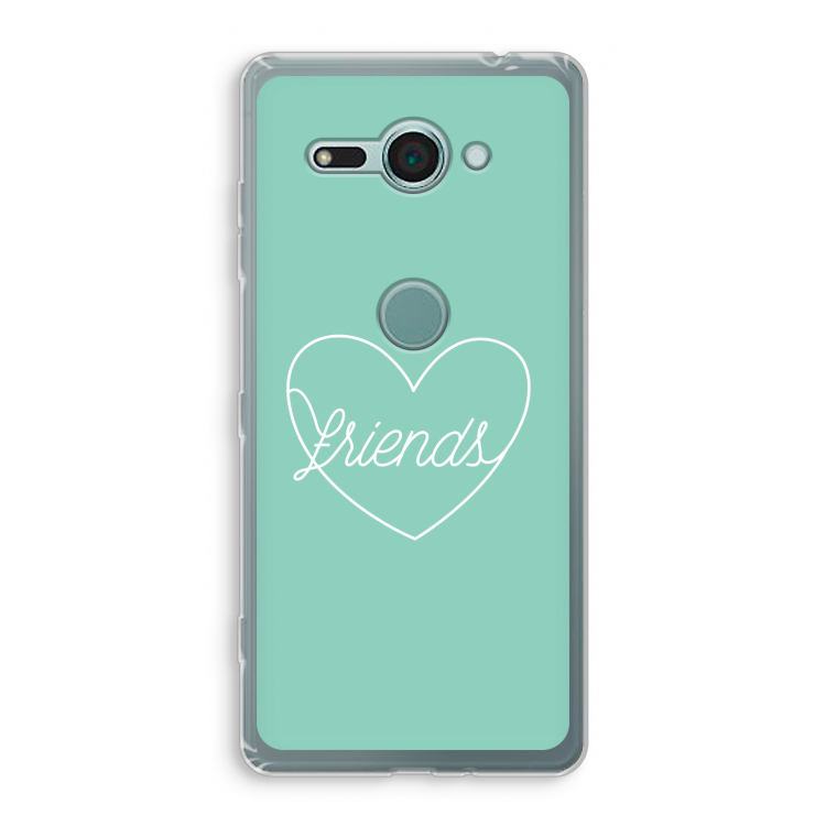 Friends heart pastel: Sony Xperia XZ2 Compact Transparant Hoesje