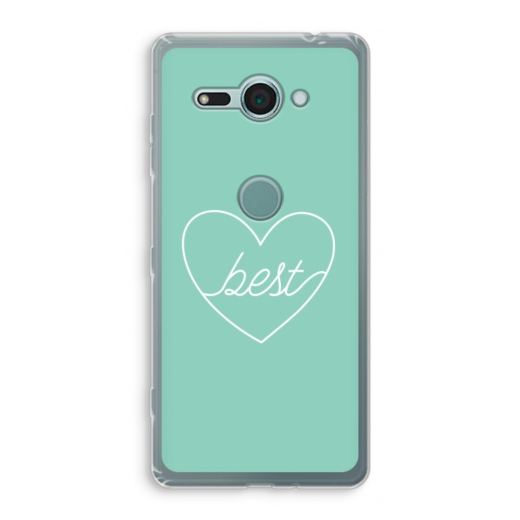 Best heart pastel: Sony Xperia XZ2 Compact Transparant Hoesje