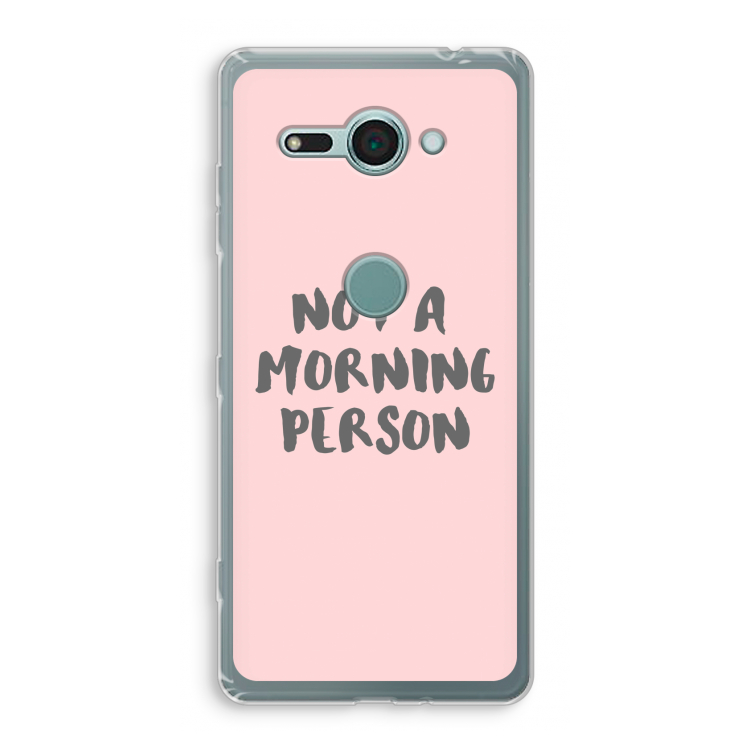Morning person: Sony Xperia XZ2 Compact Transparant Hoesje