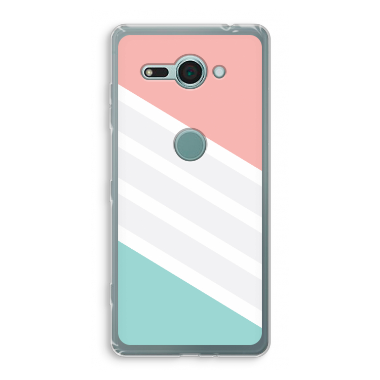 Strepen pastel: Sony Xperia XZ2 Compact Transparant Hoesje