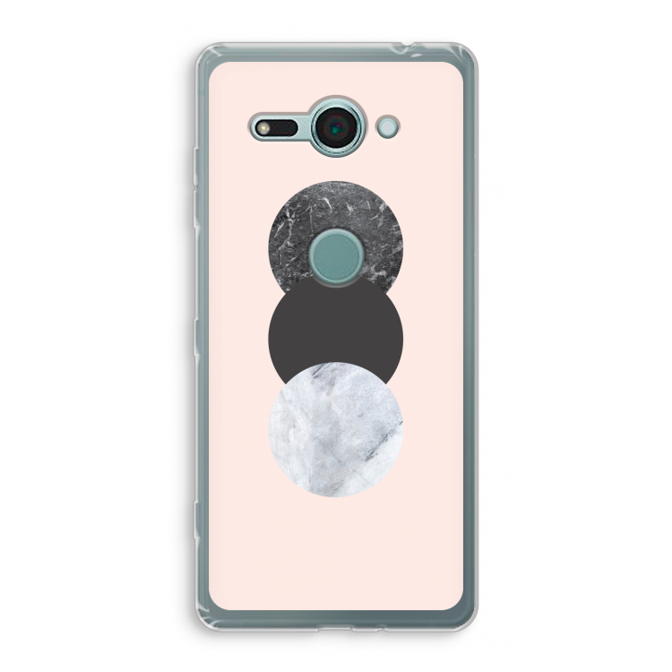 Marmeren cirkels: Sony Xperia XZ2 Compact Transparant Hoesje