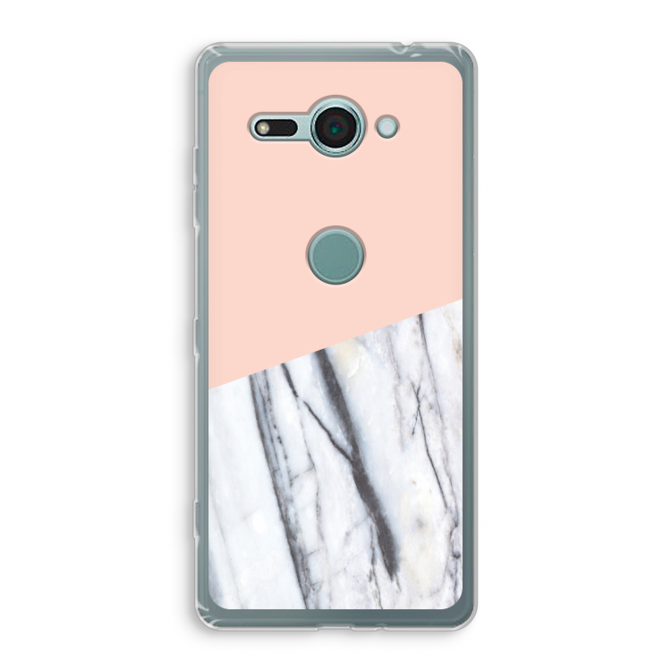 A touch of peach: Sony Xperia XZ2 Compact Transparant Hoesje