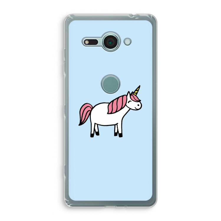 Eenhoorn: Sony Xperia XZ2 Compact Transparant Hoesje