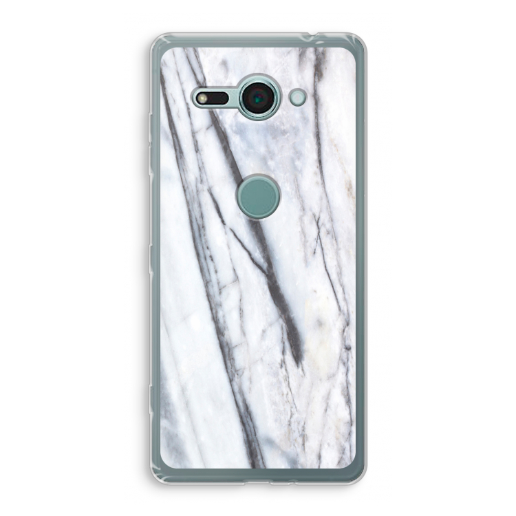 Gestreepte marmer: Sony Xperia XZ2 Compact Transparant Hoesje