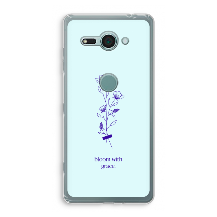 Bloom with grace: Sony Xperia XZ2 Compact Transparant Hoesje