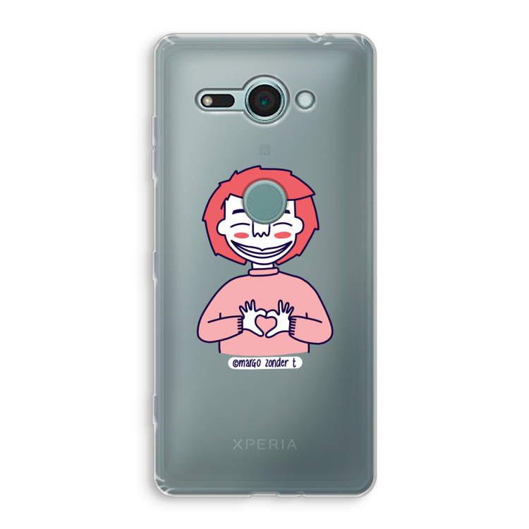 Hartje: Sony Xperia XZ2 Compact Transparant Hoesje