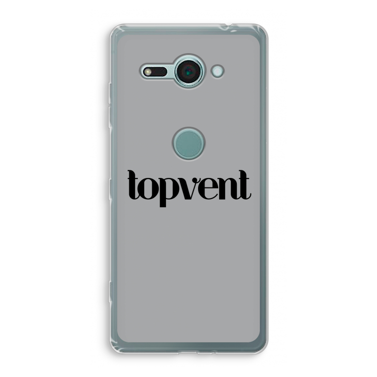 Topvent Grijs Zwart: Sony Xperia XZ2 Compact Transparant Hoesje