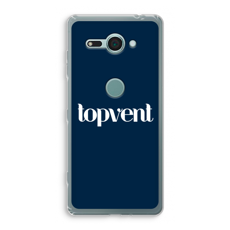 Topvent Navy: Sony Xperia XZ2 Compact Transparant Hoesje