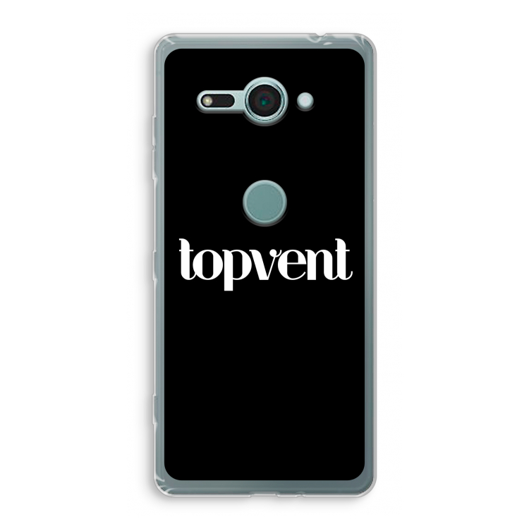 Topvent Zwart: Sony Xperia XZ2 Compact Transparant Hoesje